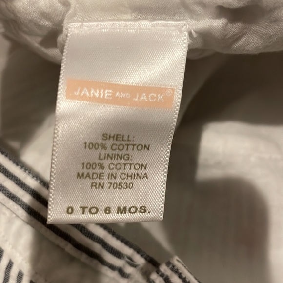 Janie and Jack seersucker hat - Picture 3 of 4